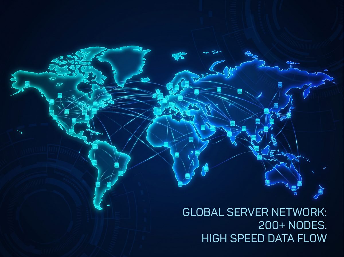 超连加速器全球服务器节点分布图